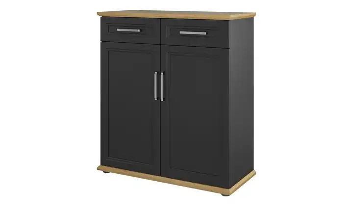Aktenschrank Vils | Anthrazit/ Asteiche (Nachbildung), 93 cm