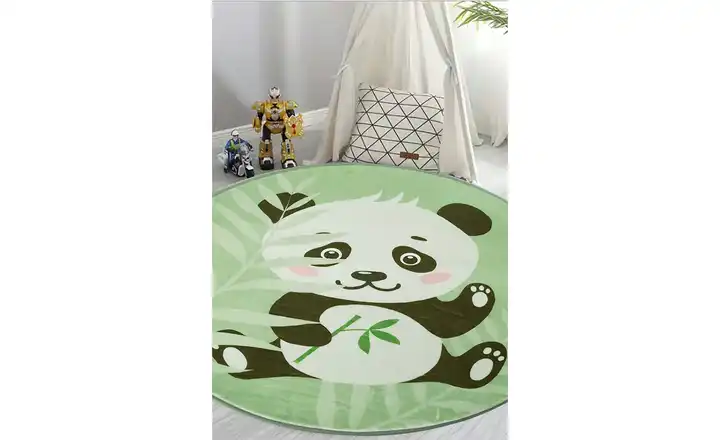 Kurzflorteppich Panda