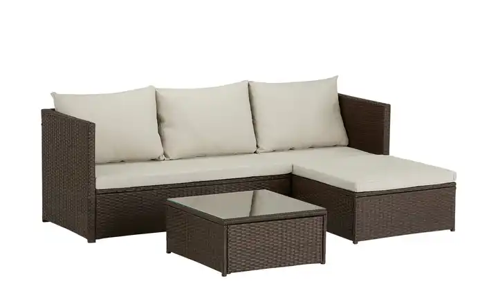 Loungegruppe aus Polyrattan Girona