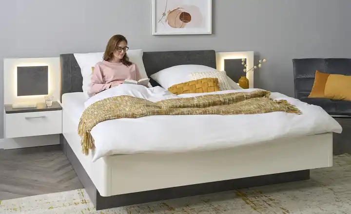 Bettanlage Allegre mit LED ➜ uno, 180x200
