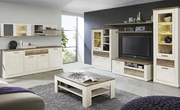 Wohnwand Landhausstil Hoffner