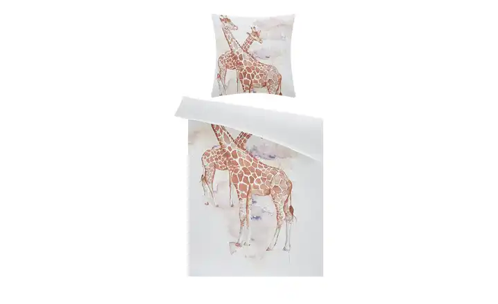 comoSatin Bettwäsche Giraffe