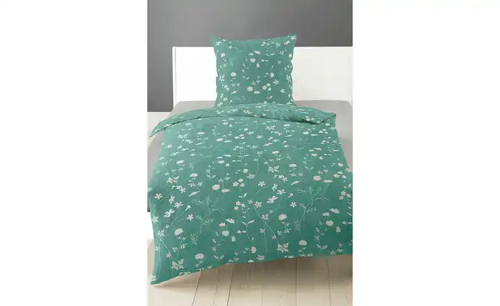 Como GreenMako Satin Bettwäsche Floral