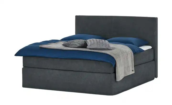 Boxi Boxspringbett 160 x 200 cm Boxi Classic Anthrazit