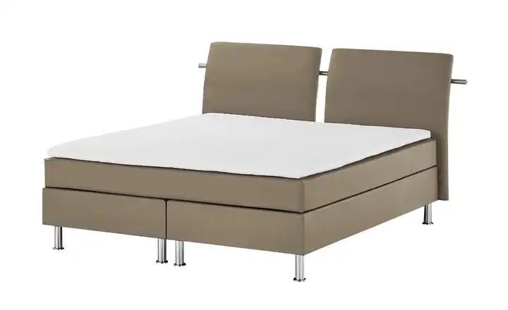 Boxspringbett Krom Taupe, 180x200 cm Möbel Höffner