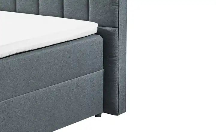 uno Polsterbett mit Bettkasten Alaska | 120x200 cm, Anthrazit