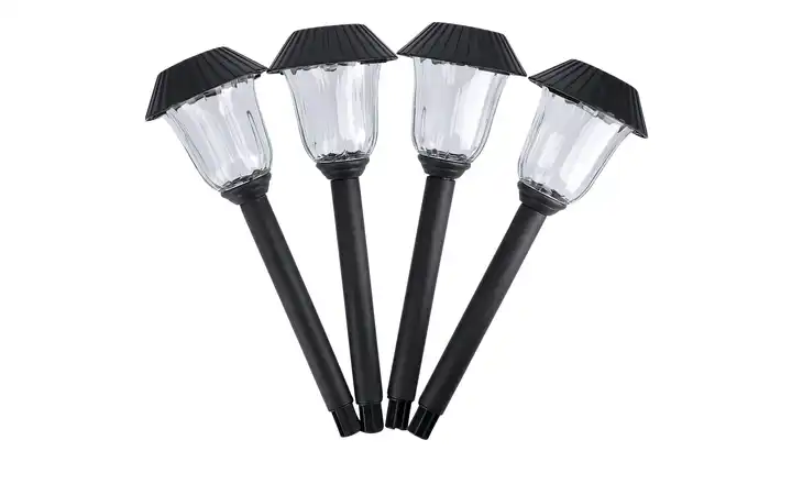 LED Solar-Bodenstäbe, 4er Set