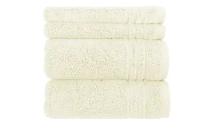 Handtuch-Set Creme, 4-teilig Soft Cotton