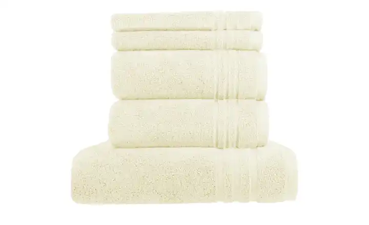 Handtuch-Set Creme, 5-teilig Soft Cotton