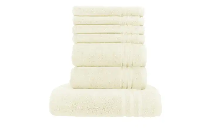 Handtuch-Set Creme, 7-teilig Soft Cotton