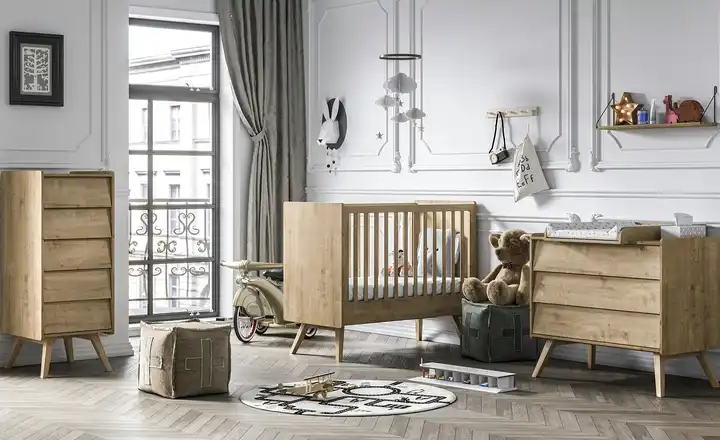 Babyzimmer, 4-teilig Vintage Baby