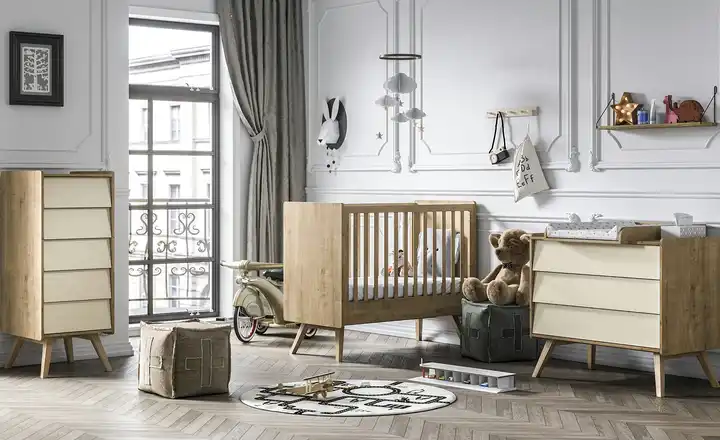 Babyzimmer, 4-teilig Vintage Baby