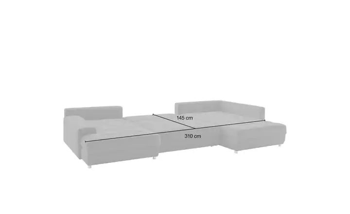 bobb Wohnlandschaft Arissa de Luxe Taupe, rechts