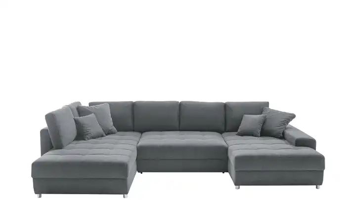 bobb Wohnlandschaft Arissa de Luxe Steingrau, links