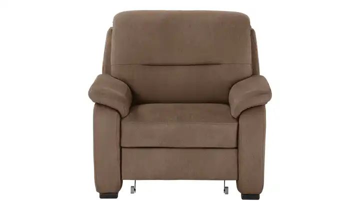 meinSofa Sessel mit ausziehbarem Hocker Vera Sand