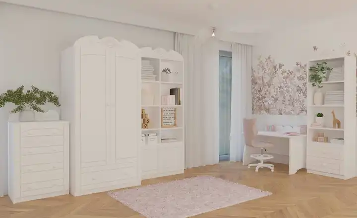 Kleiderschrank Bianco Fiori