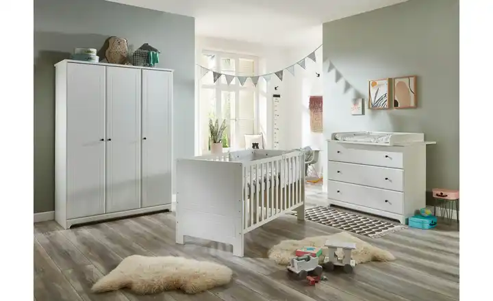 Babyzimmer 3er-Set Thilo in Weiß