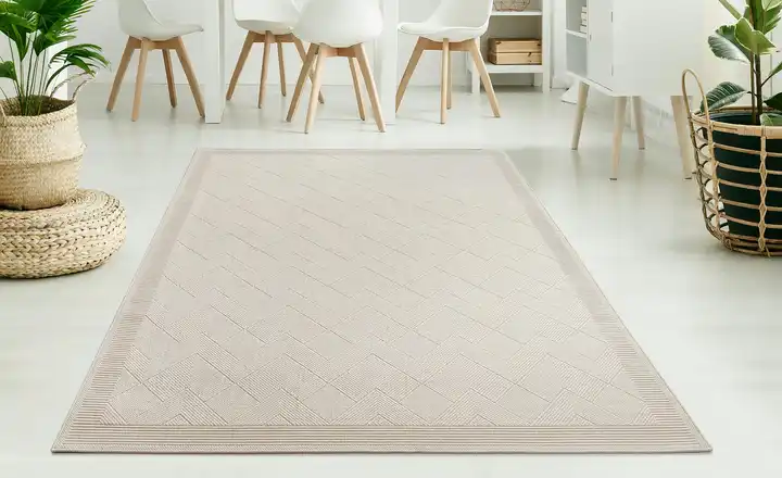 Wollteppich Lana in Beige