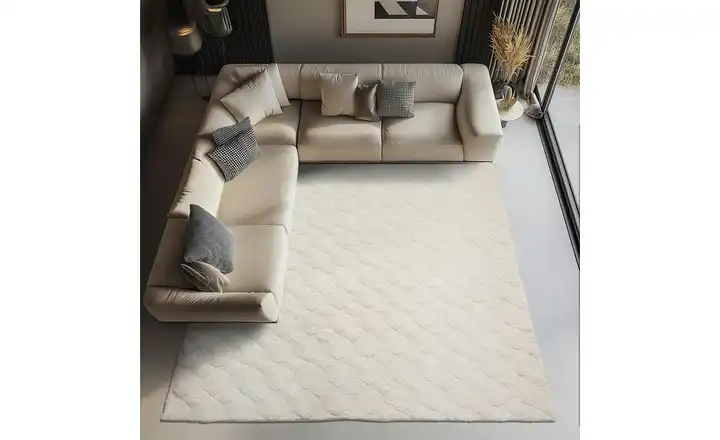 Teppich in Creme – Modernes Design 160x230