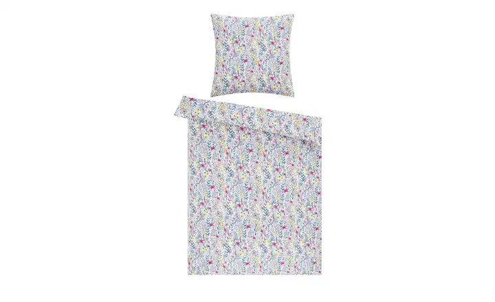 Mako-Satin Bettwäsche Scandi Floral