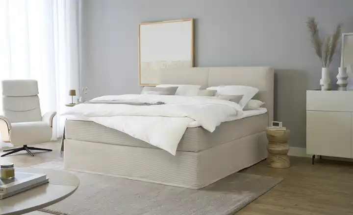 Boxspringbett Boxi Classic in Natur