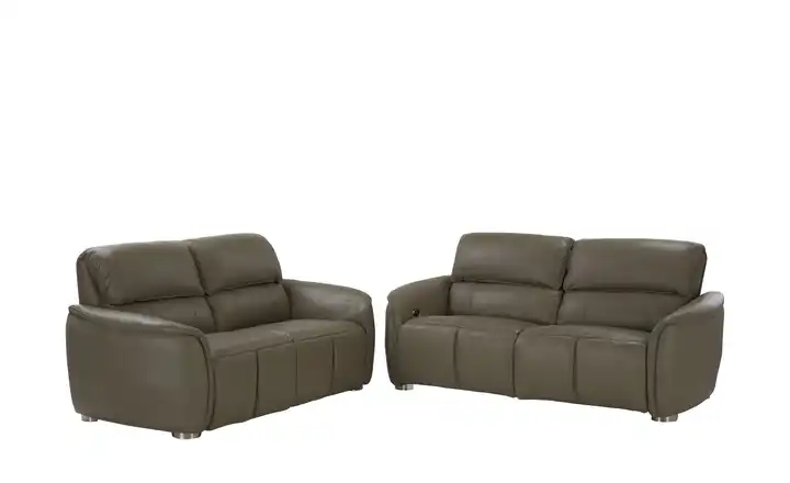 uno Karla Sitzgruppe | Leder Taupe