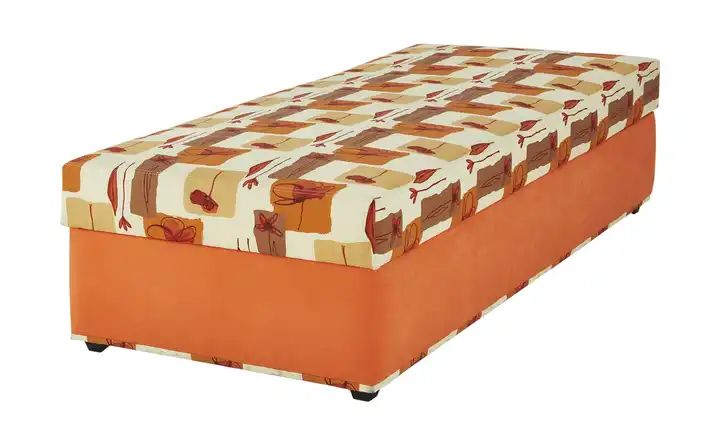 Polsterliege SORIA Orange / Creme