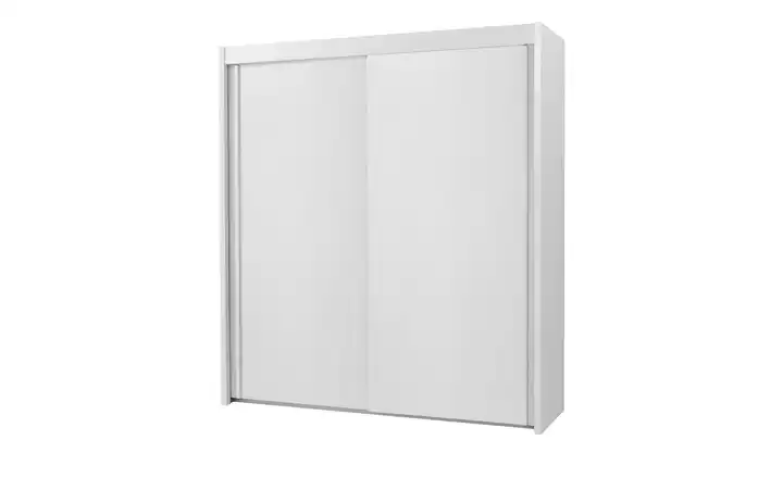 Schwebetürenschrank 2-türig Regent 181 cm Weiß ohne Spiegel