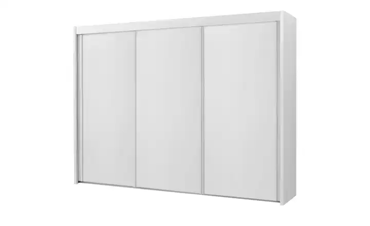 Schwebetürenschrank 3-türig Regent 280 cm Weiß ohne Spiegel