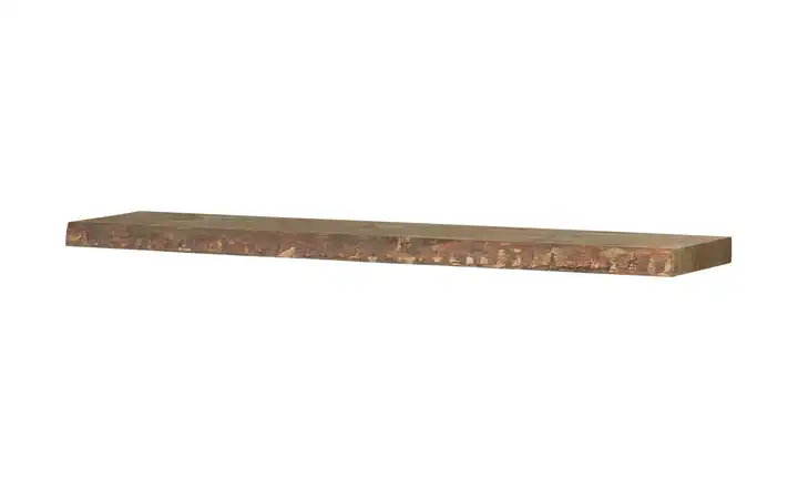 Wandbord mit Baumkante Farini 118 cm Pinie, Walnuss (Nachbildung), gebeizt