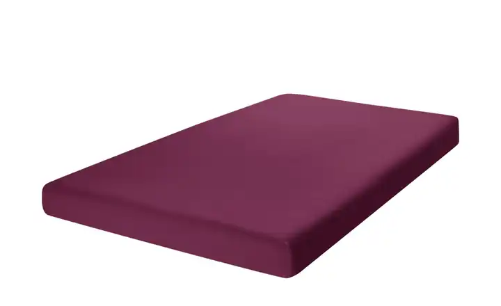 como Spannbetttuch Uni Jersey 2010 Bordeauxrot 140x200 cm