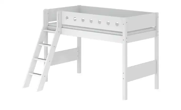 FLEXA Mittelhohes Bett  Flexa White