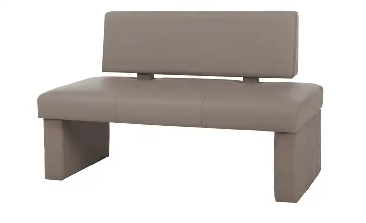 Woodford Kunstleder-Bank Seta Schlamm 150 cm mit Rücken