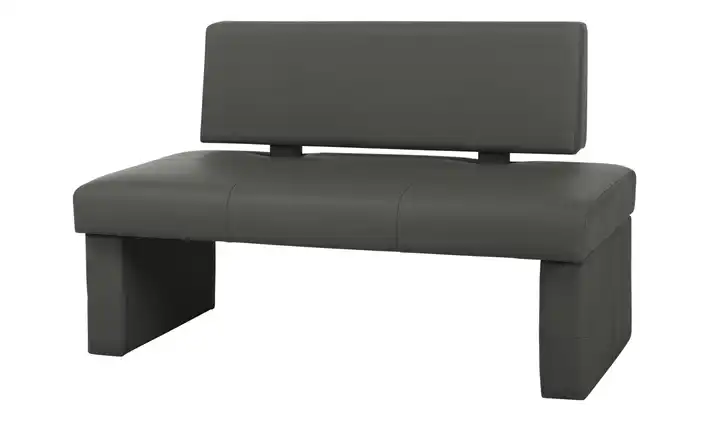 Woodford Kunstleder-Bank Seta Fango 150 cm mit Rücken
