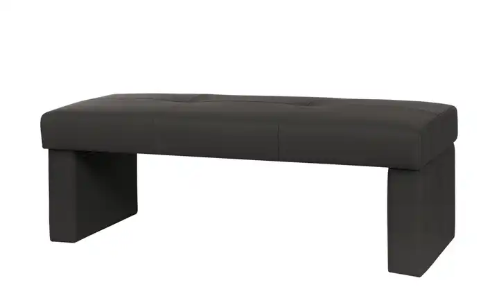 Woodford Kunstleder-Bank Seta Braun 150 cm ohne Rücken