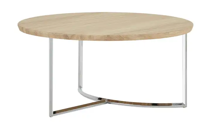Couchtisch Hesel Asteiche verchromt Höhe ca. 32 cm