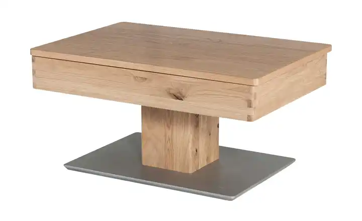 Couchtisch  Monta Eiche bianco, edelstahlfarben