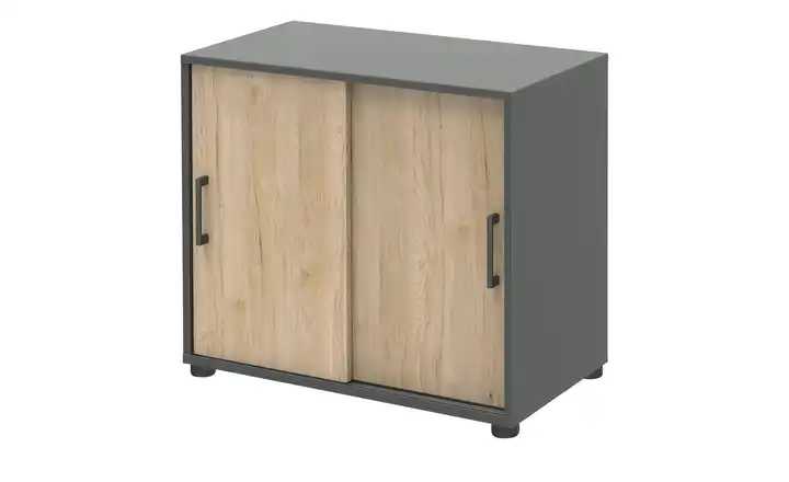 Aktenschrank home.office Anthrazit, Eiche (Nachbildung)