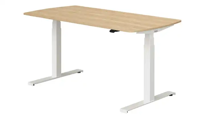 PAIDI Schreibtisch e-lion 150 cm Weiß, Eiche (Nachbildung)