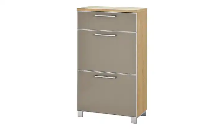 Schuhschrank Duna Taupe, Eiche bianco