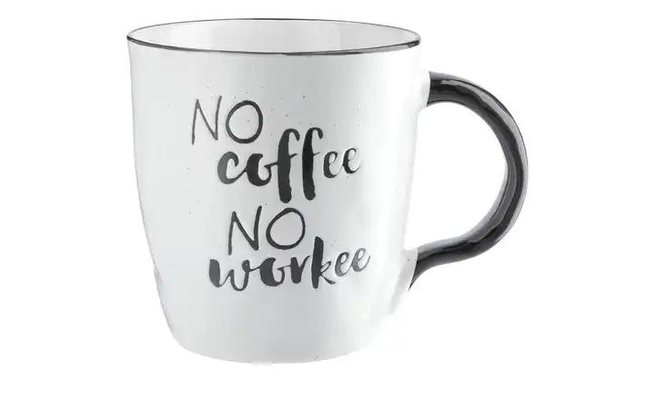 Peill+Putzler Kaffeebecher "No Coffee, No Workee" 