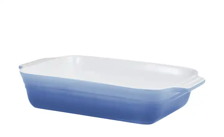 KHG Auflaufform Hellblau, Weiß 40 cm