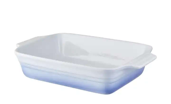 KHG Auflaufform Hellblau, Weiß 34 cm