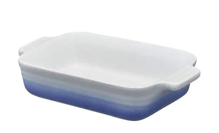 KHG Auflaufform Hellblau, Weiß 22,2 cm