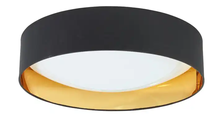 Fischer-Honsel LED-Deckenleuchte, schwarz/goldfarben 