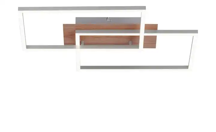 Paul Neuhaus LED-Deckenleuchte, 2-flammig, Kunststoff-Holzdekor 