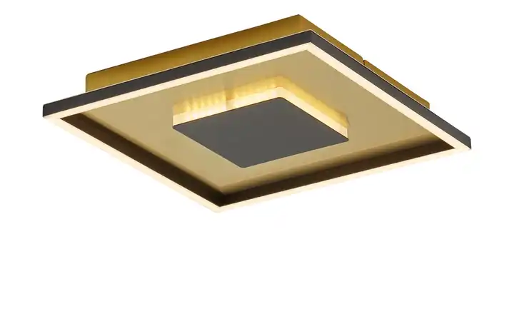 KHG LED-Deckenleuchte, schwarz/goldfarben 