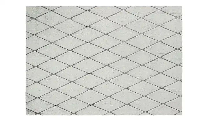 como Kurzflorteppich Cross Soft 160x230 cm rechteckig Silbergrau