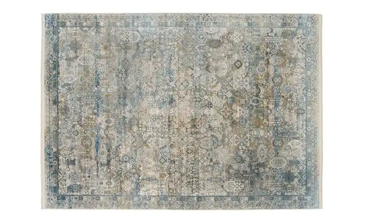 Teppich 200 cm 140 cm 140x200 cm Rauchblau
