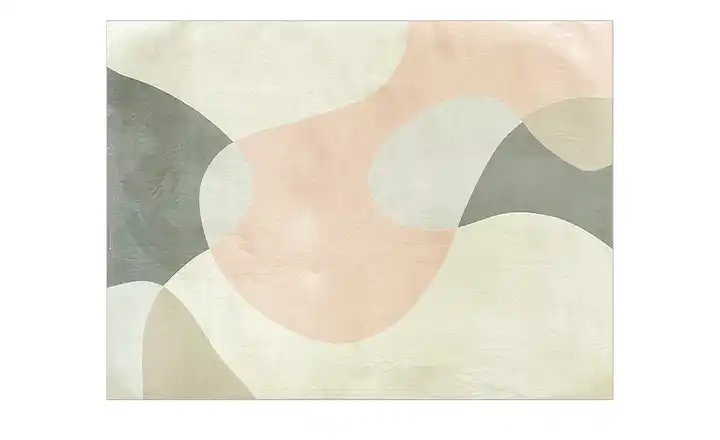 como Kurzflorteppich Retro 160x230 cm Rosé, Creme